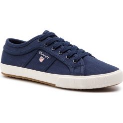 Tenisówki GANT - Samuel 18638394 Marine G69. Niebieskie półbuty męskie GANT, bez wzorów, z gumy, marine, bez zapięcia. Za 299,95 zł.