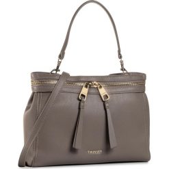 Torebka TWINSET - Cecile 202TB7180 Tortora 00068. Szare torebki klasyczne damskie Twinset, bez wzorów, ze skóry ekologicznej, klasyczne, bez dodatków. Za 879,00 zł.