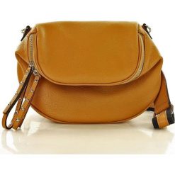 LILI Torebka crossbody sport MARCO MAZZINI- camel. Brązowe listonoszki damskie MAZZINI, w paski, ze skóry, sportowe, bez dodatków. Za 239,00 zł.