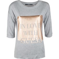 Guess Sweter "Iva". Swetry damskie Guess, z nadrukiem, z tkaniny, bez rękawów, bez kaptura. Za 199,00 zł.