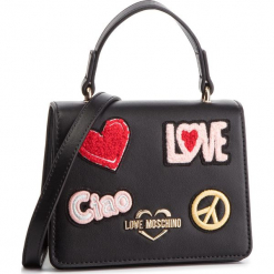 Torebka LOVE MOSCHINO - JC4084PP17LJ0000 Nero. Czarne torebki klasyczne damskie Love Moschino, bez wzorów, ze skóry ekologicznej, klasyczne, bez dodatków. W wyprzedaży za 479,00 zł.