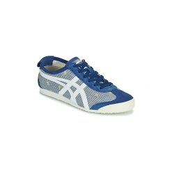Buty Onitsuka Tiger MEXICO 66 MIDNIGHT. Niebieskie trampki i tenisówki damskie Onitsuka Tiger, bez wzorów, bez zapięcia. Za 272,30 zł.
