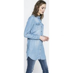Vero Moda - Sukienka. Niebieskie sukienki damskie Vero Moda, na co dzień, s, bez wzorów, z lyocellu, casualowe, bez kołnierzyka, z długim rękawem, długie, mini, proste. W wyprzedaży za 119,90 zł.