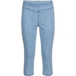 Wygodne dżinsy rybaczki ze stretchem bonprix jasnoniebieski. Niebieskie jeansy damskie bonprix, bez wzorów, z jeansu. Za 69,99 zł.