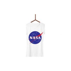Koszulka NASA Damska. Białe koszulki damskie marki Failfake, s, bez wzorów, bez kołnierzyka. Za 130,00 zł.