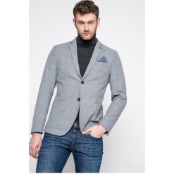 Selected - Marynarka. Szare garnitury męskie marki Selected, z elastanu. W wyprzedaży za 199,90 zł.