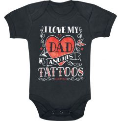 Body niemowlęce: Six Bunnies I Love my Dad – Tattoos Body czarny