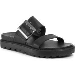 Klapki SOREL - Roaming Buckla Slide NL3597-010 Black. Czarne klapki damskie Sorel, bez wzorów, ze skóry, bez obcasa. W wyprzedaży za 359,00 zł.