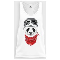 Koszulka Panda pilot. T-shirty chłopięce MegaKoszulki, bez wzorów, bez rękawów. Za 84,90 zł.