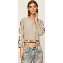 Moschino Underwear - Bluza. Czarne bluzy damskie Moschino Underwear, s, z aplikacjami, z elastanu, bez rękawów, bez kaptura. W wyprzedaży za 489,90 zł.