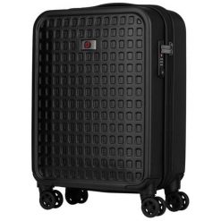 Wenger walizka podróżna MATRIX - 20", czarna. Czarne walizki Wenger, bez wzorów, sportowe. W wyprzedaży za 529,00 zł.