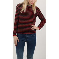 Diesel M-Happie Sweter Czarny Czerwony. Czerwone bluzy damskie Diesel, xs, w paski, z poliesteru, bez rękawów, bez kaptura. Za 636,95 zł.