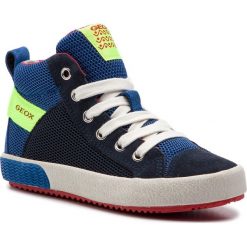 Sneakersy GEOX - J Alonisso B. H J922CH 01422 C4502 S Navy/Fluo Yellow. Niebieskie trampki chłopięce Geox, bez wzorów, ze skóry, bez zapięcia. W wyprzedaży za 179,00 zł.