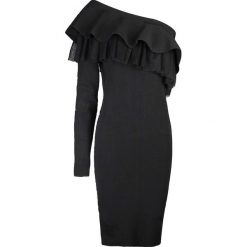 Pinko Sukienka "Nikaia". Sukienki damskie Pinko, na imprezę, bez wzorów, z asymetrycznym kołnierzem, bez rękawów, asymetryczne. Za 649,00 zł.