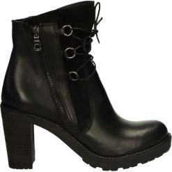 Botki - 418 VIT NERO. Czarne botki damskie skórzane marki Venezia. Za 279,00 zł.