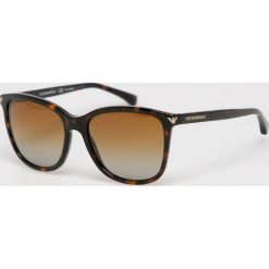 Emporio Armani - Okulary. Czarne okulary przeciwsłoneczne damskie marki Emporio Armani. Za 599,90 zł.