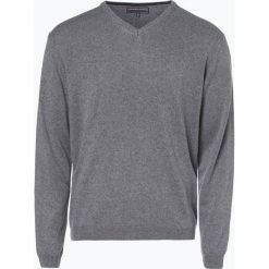 Finshley & Harding - Sweter męski z kaszmiru i jedwabiu, szary. Szare swetry męskie Finshley & Harding, xxl, bez wzorów, z kaszmiru, bez kołnierzyka, bez kaptura. Za 279,95 zł.