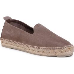 Espadryle MANEBI - Slippers W K 1.9 N0 Brown. Pomarańczowe espadryle damskie Manebi, bez wzorów, ze skóry, bez obcasa. W wyprzedaży za 259,00 zł.