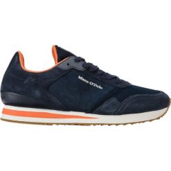 Marc O’Polo Tenisówki Niebieski. Niebieskie trampki męskie Marc O'Polo, bez wzorów, ze skóry, bez zapięcia. Za 395,95 zł.