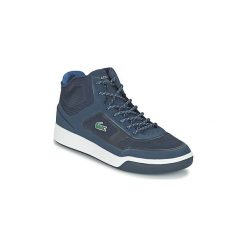 Buty Lacoste EXPLORATEUR SPT MID 117 2. Niebieskie trampki męskie Lacoste, bez wzorów, bez zapięcia. Za 455,20 zł.