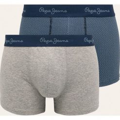 Pepe Jeans - Bokserki Bernie (2-pack). Szare bokserki męskie Pepe Jeans, bez wzorów, z elastanu. W wyprzedaży za 99,90 zł.