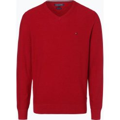 Swetry klasyczne męskie: Tommy Hilfiger – Sweter męski, czerwony