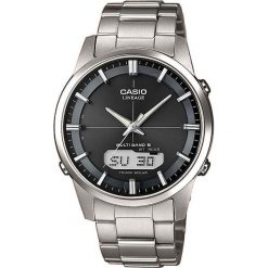 Zegarek Casio Męski LCW-M170TD-1AER Tytan Szafir Wave Ceptor srebrny. Szare zegarki męskie CASIO, srebrne. Za 1628,99 zł.