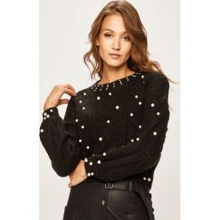 Silvian Heach - Sweter. Czarne swetry damskie Silvian Heach, s, z aplikacjami, z wełny, klasyczne, bez rękawów, bez kaptura. W wyprzedaży za 479,90 zł.