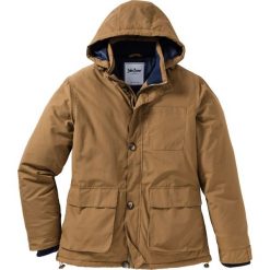 Kurtka ze specjalnym krojem na wys. brzucha Regular Fit bonprix koniakowy. Pomarańczowe płaszcze męskie bonprix, s, bez wzorów. Za 179,99 zł.