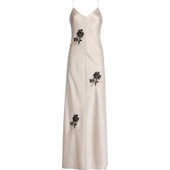 Sukienka letnia Tory Burch Embroiderd 56554. Białe sukienki damskie Tory Burch, na lato, bez wzorów, z poliesteru, bez kołnierzyka, bez rękawów. W wyprzedaży za 1009,00 zł.