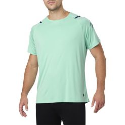 Koszulka Asics Icon SS Top M Jasno-Zielona. Zielone koszulki męskie Asics, na lato, m, bez wzorów, z materiału, bez kołnierzyka, z krótkim rękawem, krótkie. Za 49,99 zł.