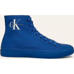 Calvin Klein Jeans - Trampki. Niebieskie trampki męskie Calvin Klein Jeans, bez wzorów, z jeansu, na sznurówki. W wyprzedaży za 349,90 zł.