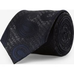 Andrew James New York - Męski krawat z jedwabiu, niebieski. Niebieskie krawaty męskie Andrew James New York, bez wzorów, z jedwabiu. Za 149,95 zł.
