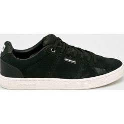 Jack & Jones - Tenisówki. Czarne trampki męskie marki Jack & Jones, ze skóry, na sznurówki. W wyprzedaży za 179,90 zł.