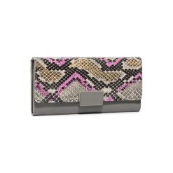 ACCCESSORIES 1W1-019-SS20 Szary. Szare portfele damskie ACCCESSORIES, bez wzorów, ze skóry ekologicznej. Za 39,99 zł.