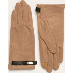 Lauren Ralph Lauren - Rękawiczki. Żółte rękawiczki damskie Lauren Ralph Lauren, bez wzorów, z wełny. Za 219,90 zł.