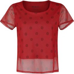 Moana Floral Dot Koszulka damska czerwony. Czerwone t-shirty damskie marki DOMYOS, z elastanu, z dekoltem na plecach. Za 79,90 zł.