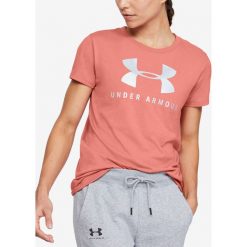 Under Armour Sportstyle Classic Koszulka Pomarańczowy. Pomarańczowe koszulki damskie Under Armour, xs, z nadrukiem, z bawełny, bez kołnierzyka, z krótkim rękawem. Za 119,95 zł.
