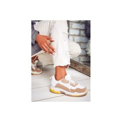 Buty sportowe damskie: Biało beżowe buty sportowe Street Mood