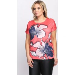 Bluzki damskie: Koralowy T-shirt Rebound