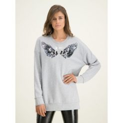 Bluza Pinko Labyrinth Al 19-20 PBK2 1B1486 Y54B. Szare bluzy damskie Pinko, l, bez wzorów, z bawełny, bez rękawów, bez kaptura. W wyprzedaży za 489,00 zł.