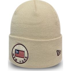 New Era Czapka Brązowy Beżowy. Pomarańczowe czapki męskie New Era, z aplikacjami, z materiału. Za 128,95 zł.