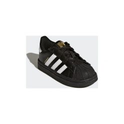 Buty Dziecko adidas Buty Superstar Shoes. Czarne trampki chłopięce Adidas, bez wzorów, bez zapięcia. Za 229,00 zł.