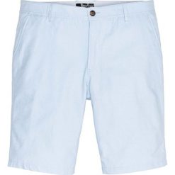 Bermudy z wywiniętymi nogawkami Regular Fit bonprix jasnoniebieski. Szare bermudy męskie marki bonprix, l, melanż, z dzianiny. Za 44,99 zł.