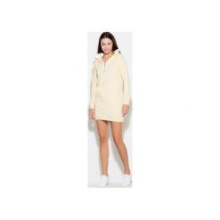 Bluza K189 Żółty. Żółte bluzy damskie marki KATRUS, na lato, l, bez wzorów, z dzianiny, z krótkim rękawem, krótkie, bez kaptura. Za 119,00 zł.