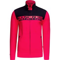 Bluza NAPAPIJRI BATIM FULL. Czerwone bluzy męskie Napapijri, m, z nadrukiem, ze stójką, bez rękawów, bez kaptura. W wyprzedaży za 450,00 zł.