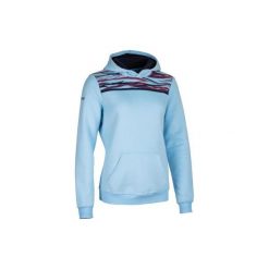 Bluza z kapturem hoodie do rugby R100 damska. Niebieskie bluzy damskie OFFLOAD, l, bez wzorów, z bawełny, bez rękawów, z kapturem. Za 109,99 zł.
