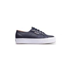 Buty Superga Nappaleau Blue. Niebieskie trampki i tenisówki damskie Superga, bez wzorów, bez zapięcia. Za 201,96 zł.