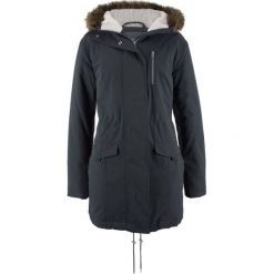 Parka z kapturem z podszewką ze sztucznego futerka bonprix czarny. Czarne parki damskie marki House, l. Za 239,99 zł.