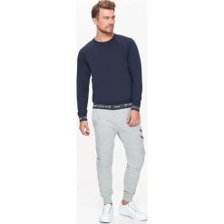 Bluza męska gładka nierozpinana. Bluzy męskie Top Secret, na zimę, m, z napisami, z kontrastowym kołnierzykiem, z długim rękawem, długie, bez kaptura. W wyprzedaży za 39,99 zł.